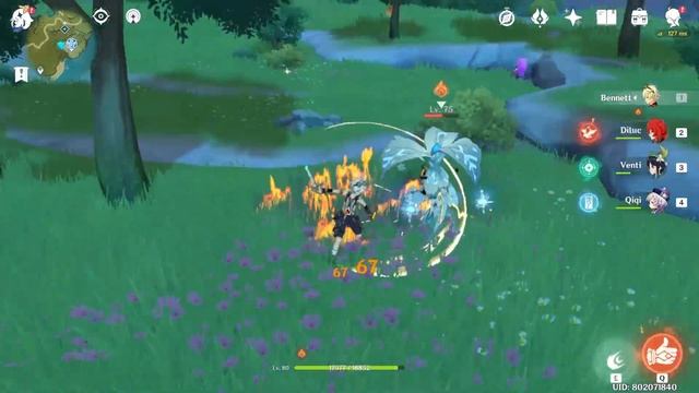 Bennett Lv80 SOLO Damage Showcase - Be Main DPS? Genshin Impact Bennett Main DPS Damage Test смотреть онлайн