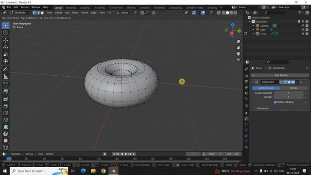 How to create donut in Blender (Part - 1) | Blender 4.0 Tutorial смотреть онлайн