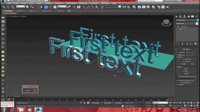 3ds max text tool tutorial in Hindi using extrude, bevel, bend and mesh-smooth modifier PART 2 смотреть онлайн