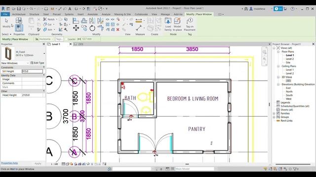 REVIT ARCHITECTURE TUTORIAL AMALI 2 : MELUKIS PELAN LANTAI & PANDANGAN BANGUNAN SETINGKAT смотреть онлайн