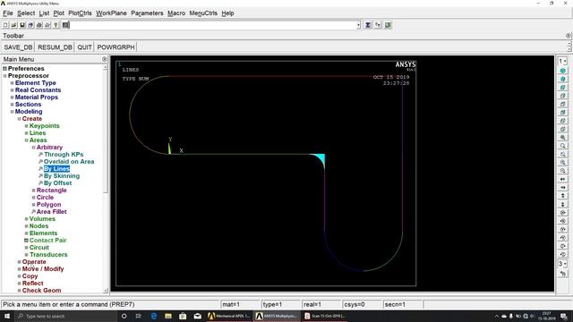 Stress Analysis of Flat Plate - Rectangular Bracket | Ansys APDL | Example - 2 смотреть онлайн