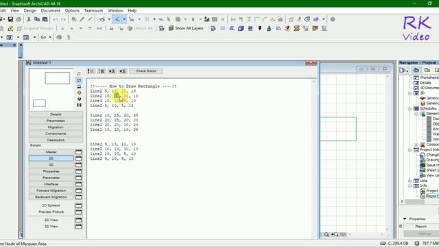 Simple Steps to Learn 2d circle through GDL Command in Archicad смотреть онлайн