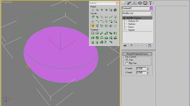 225 Normal projecting curve onto surface and trimming смотреть онлайн