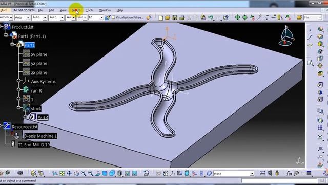 Catia mold machining : Runner for plastic molds step 1 смотреть онлайн