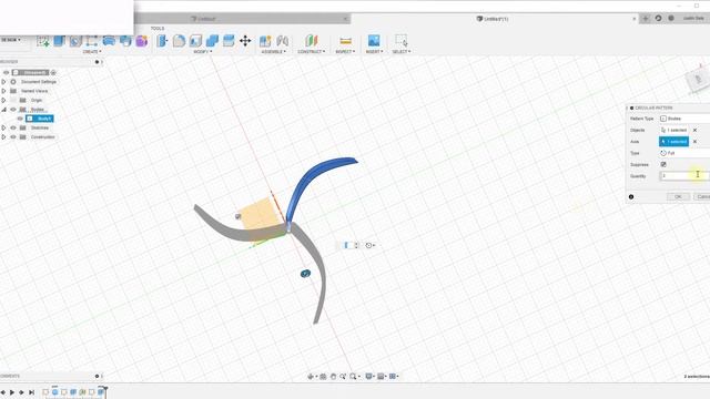 Modeling FINS in Fusion 360 with the Intersect Function! смотреть онлайн