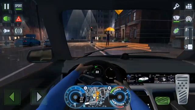 Taxi Sim 2020 Porsche Taycan gameplay смотреть онлайн