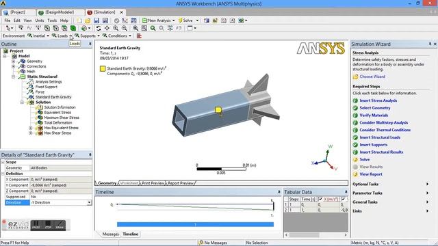 Ansys. Analisis estatico смотреть онлайн