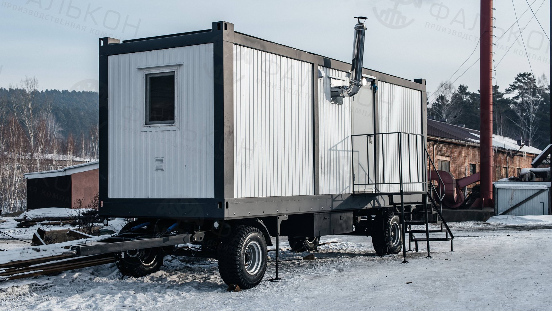 🚛 Мобильный вагон-дом на шасси – комфорт и автономность в экстремальных условиях! 🔥❄️ смотреть онлайн