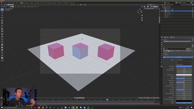 Add Color (and Light) with Materials in Blender 2.9 смотреть онлайн