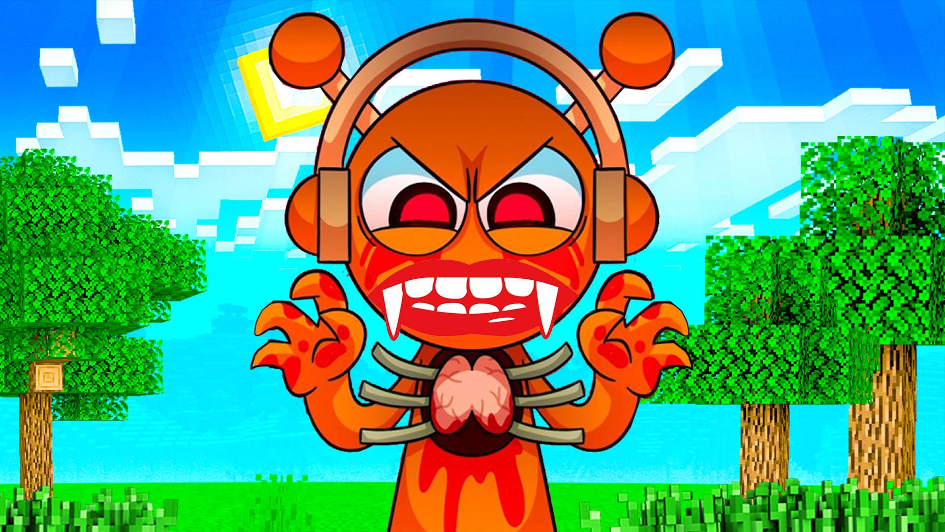 😱 СПРУНКИ ПРЕВРАТИЛИСЬ В ВАМПИРОВ В МАЙНКРАФТ! Incredibox Sprunki смотреть онлайн