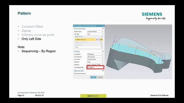 Multi Axis Guiding Curves in NX CAM смотреть онлайн