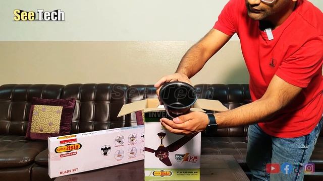 Super Asia Inverter Fan Smart Antique Unboxing | AC/DC Inverter Fan смотреть онлайн