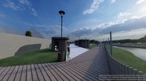 Архитектурная анимация набережной реки Талка в городе Иваново