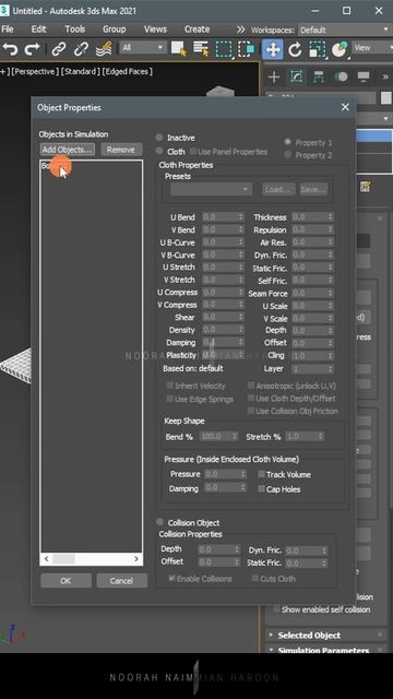 How To Make Pillow in 3ds Max (50 Seconds) | Cloth Modifier | Noorahnaim смотреть онлайн
