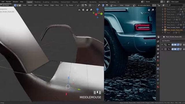 Blender 2.8 Car Modeling Tutorial - Part 41 (Rear Bumper Guide Continued) смотреть онлайн