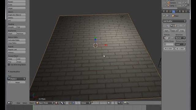 Blender 2.63- Displace Modifier (Eine Art Bump Mapping) смотреть онлайн