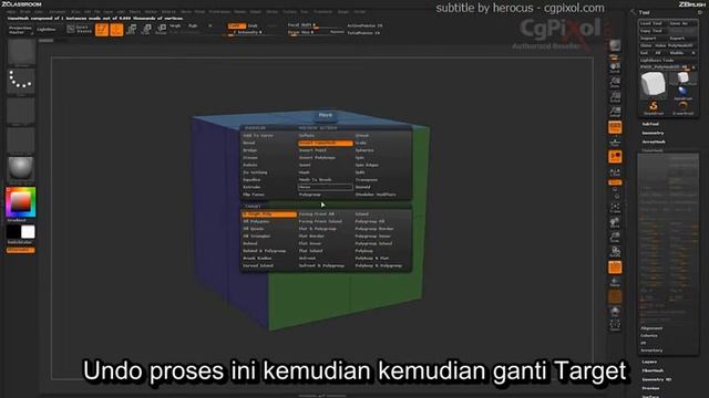 31 poly insert nanomesh - ZBrush 4R7 subtitle Indonesia смотреть онлайн