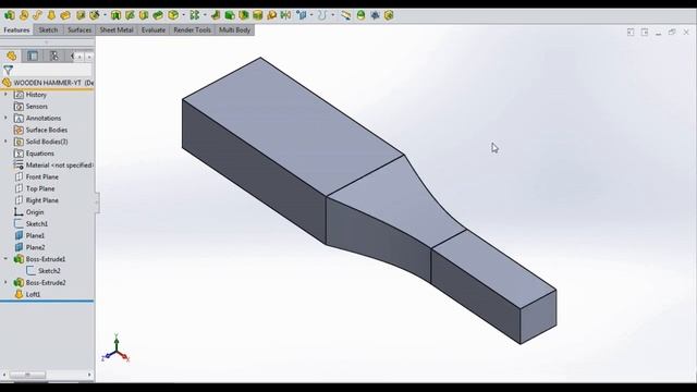 3D Design-Single piece Wood Hammer(Mallet), #3Dmodeling, #SolidWorks #Catia, #Creo, #woodworking смотреть онлайн