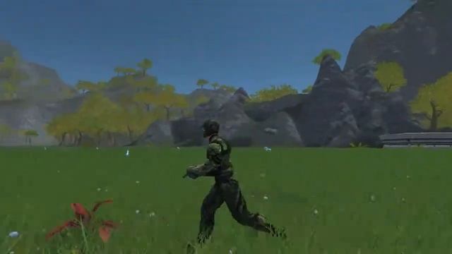 Running with the new Arkadia Musca Armor in the grass смотреть онлайн