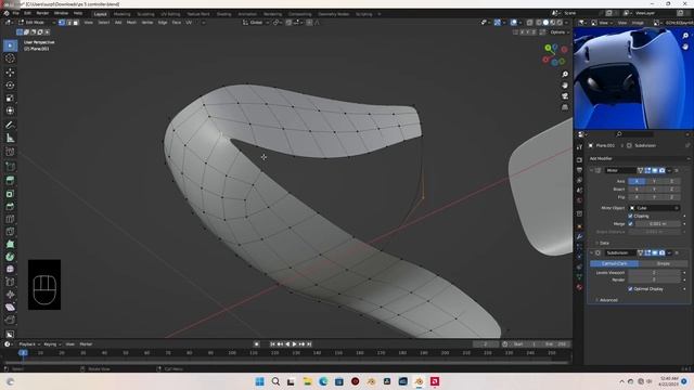 Modelling a PS5 Game Controller In Blender For Beginners (Part 4) смотреть онлайн