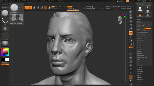 ZBRUSH interface overview смотреть онлайн