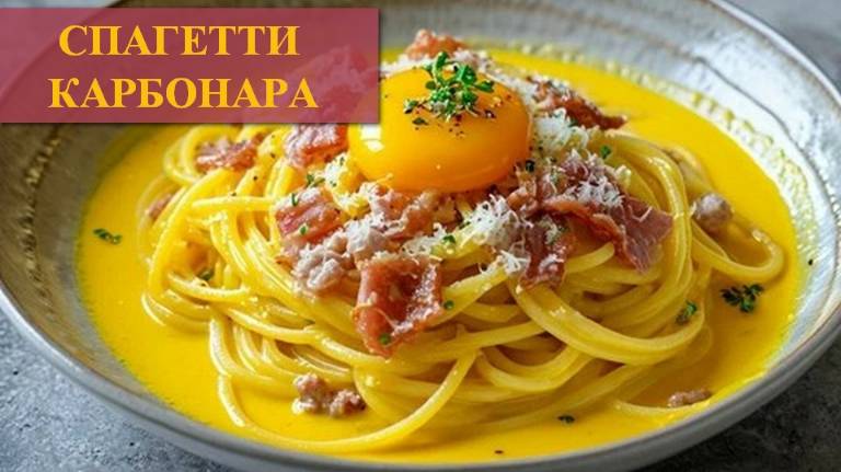 Паста карбонара с беконом и сливками. Классический рецепт итальянской кухни