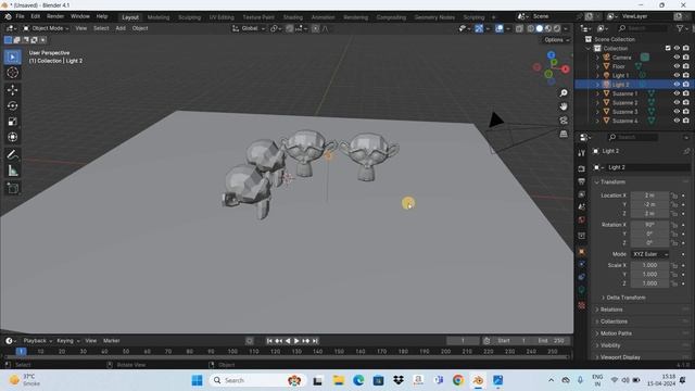 How to use view layers for selective lighting in Blender | Blender 4.1 Tutorial смотреть онлайн