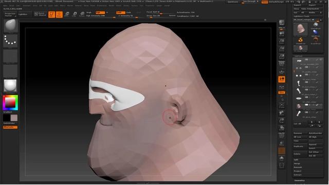 Modelling Mr. Incredible - Part 12: Head polypaint in ZBrush - ASMR смотреть онлайн