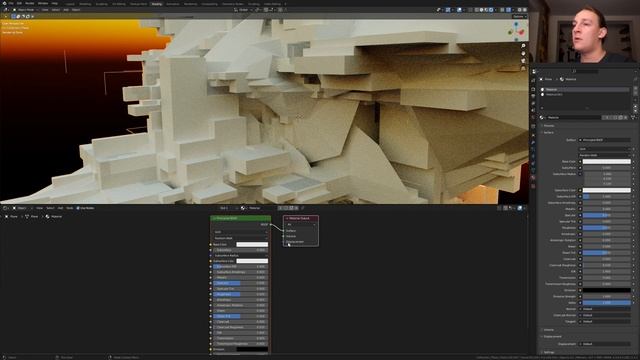 How to create abstract shapes with geometry nodes! | Blender tutorial смотреть онлайн