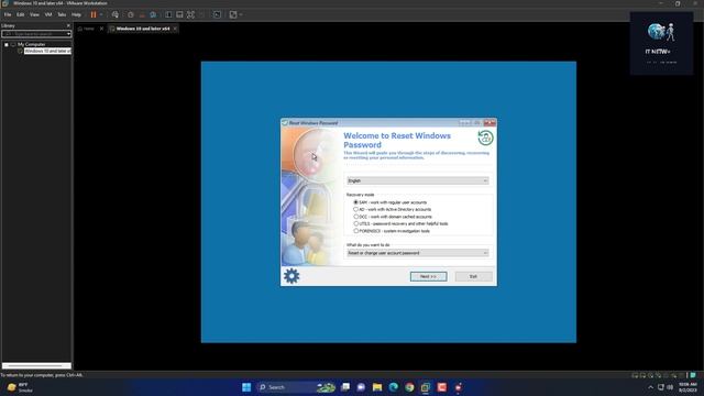 How to reset password Windows 10 on VMware Workstation Virtual Machine. смотреть онлайн