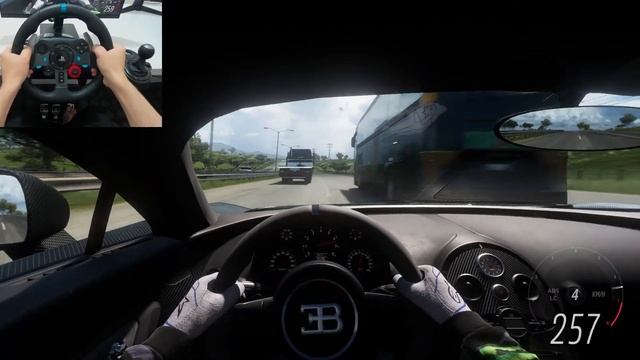 Bugatti Veyron 1200HP | Forza Horizon 5 | Logitech g29 gameplay смотреть онлайн