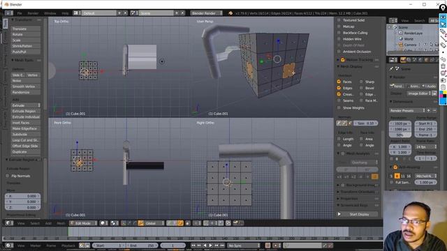 14 blender extrude tools || extrude normals || the blender essentials || Quick-trips 2.79 vs 2.93 смотреть онлайн