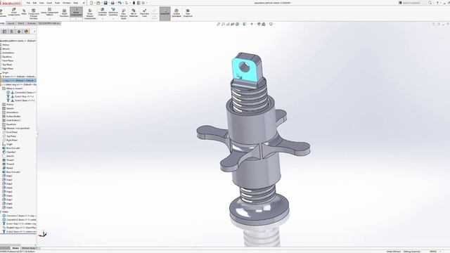 SOLIDWORKS Professional 2017 x64 Edition adjustable platform stands v1 SLDASM 2020 10 24 17 36 смотреть онлайн