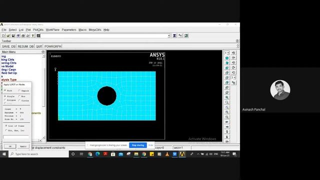 Finite Element Analysis of Bracket under tensile load in ANSYS APDL смотреть онлайн