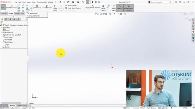 Solidworks 2D Çizim Komutları ve Teknikleri (Elips, Parabol, Konik ve Eğriler) смотреть онлайн