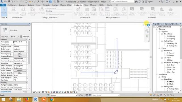 09 Revit MEP Worksharing Part4 Detach from Central смотреть онлайн