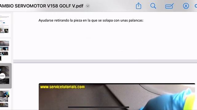 Cambio servomotor v158 GolfV смотреть онлайн
