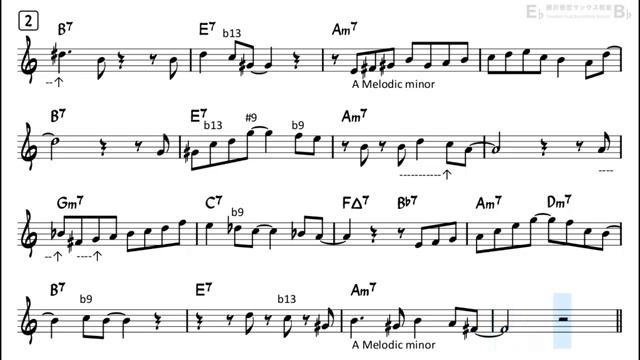 Funkallero - Backing Track with Sheet Music for Alto Sax смотреть онлайн