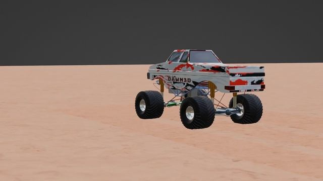 Monster Truck Driving In Blender смотреть онлайн