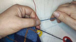 Соединяем нити без узелков 1 способ