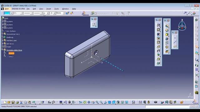 CATIA V5 DRAFT ANALYSIS смотреть онлайн