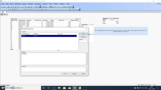 54.How to Define a Variable within a SET EXPRESSION in Qlickview? смотреть онлайн