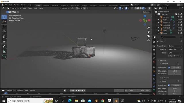 Create ice cubes in blender смотреть онлайн