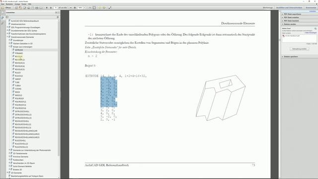Archicad 19 GDL Einstieg ins GDL Rahmen Element mit Gehrungsschnitten und Platte mit Loch смотреть онлайн