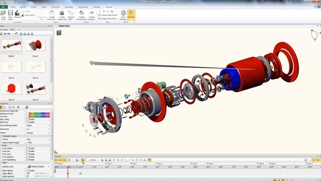 SolidWorks Composer: Digger Animation Basics смотреть онлайн