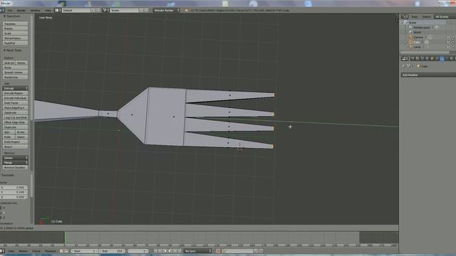 how to make a fork in blender 3d v 2.76 (beginner , +) : spoken tutorial смотреть онлайн
