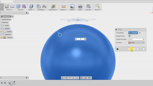Modeling a curved flower shape in Autodesk Fusion 360 - Version 2 смотреть онлайн