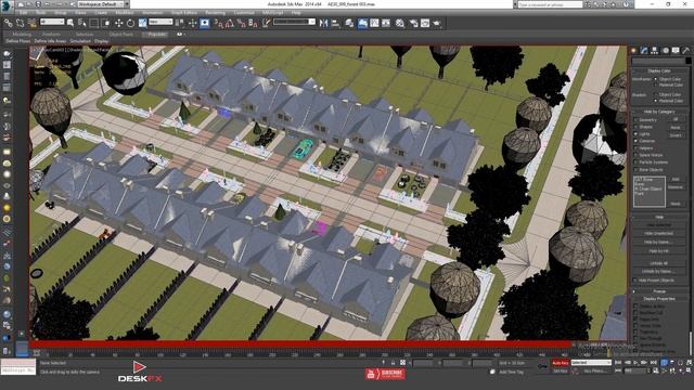 Walkthrough Animation in 3ds Max Tutorial | Populate Animation in 3ds Max | Desk FX ( Part 1 ) смотреть онлайн