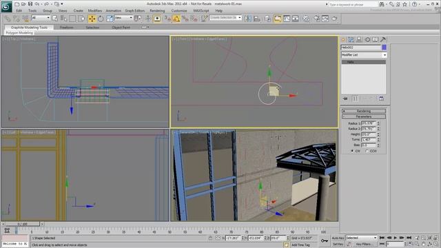 Modeling Architectural Metal - Part 1 - Renderable Splines смотреть онлайн