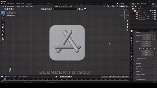 Appstore icon in blender | Blender Basics смотреть онлайн